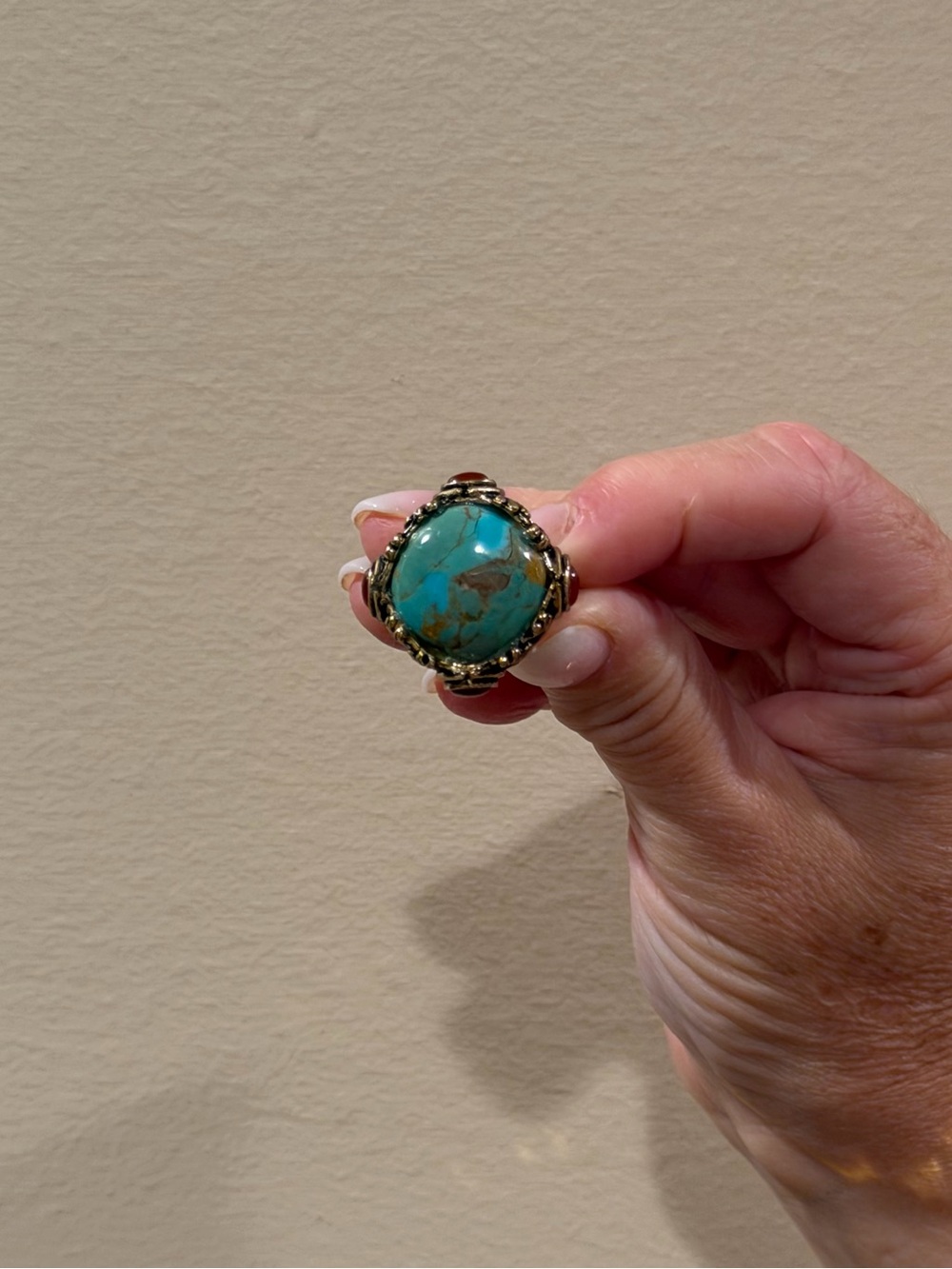 Barse Genuine Turquoise Statement Ring - Picture 10 of 10